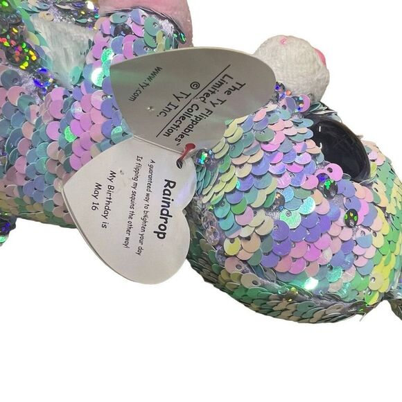 Ty Inc. Toys Multicolor Flippables Reversible Sparkling Sequin Bunny Size 9” - Picture 5 of 6